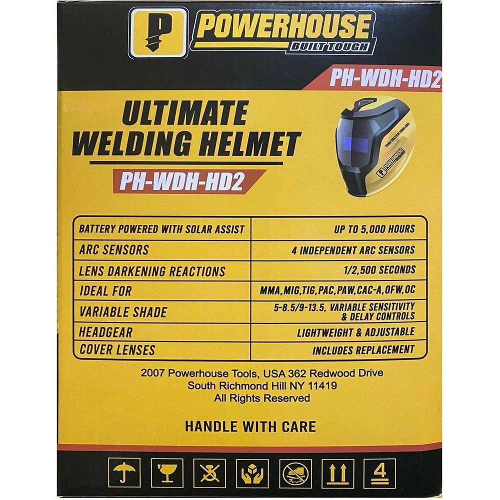 Powerhouse PH-WDH-02 Auto Darkening Welding Helmet - KHM Megatools Corp. Powerhouse PH-WDH-02 Auto Darkening Welding Helmet - KHM Megatools Corp.